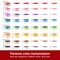 Richword Selected 800M 6/20/40/60/80 Colors Embroidery Machine Thread, 40WT(108D/2) Polyester Embroidery Machine Thread Set for Embroidery Machines and Sewing Machines